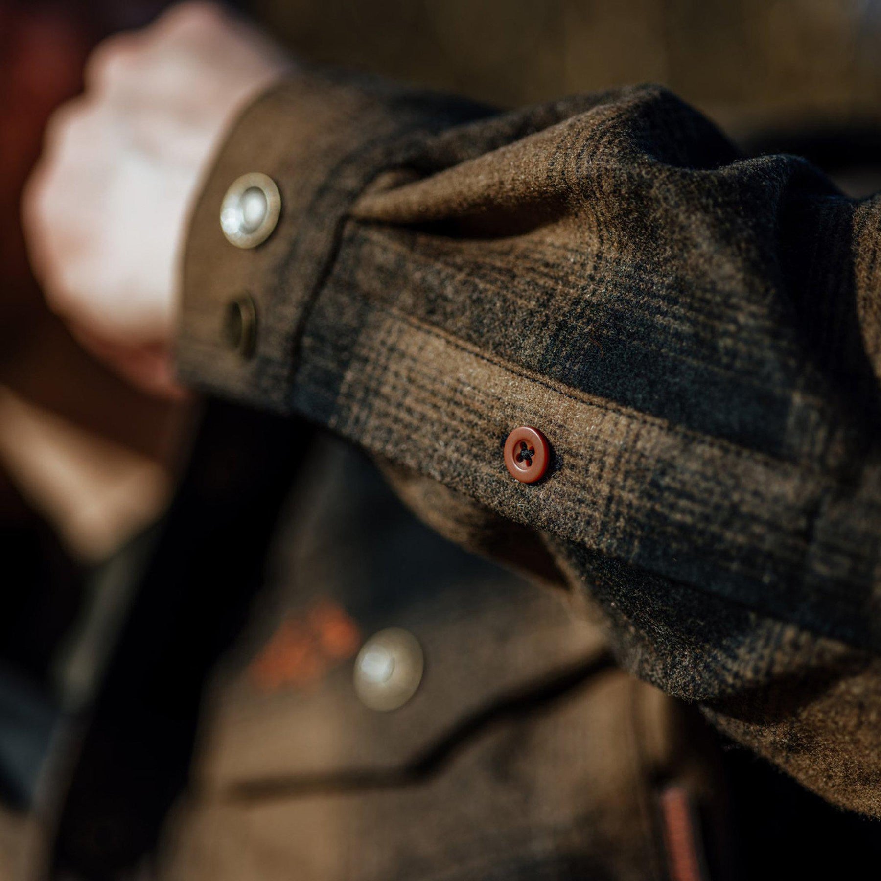 Swedteam Lynx Wool Shirt Dark Sand - 5