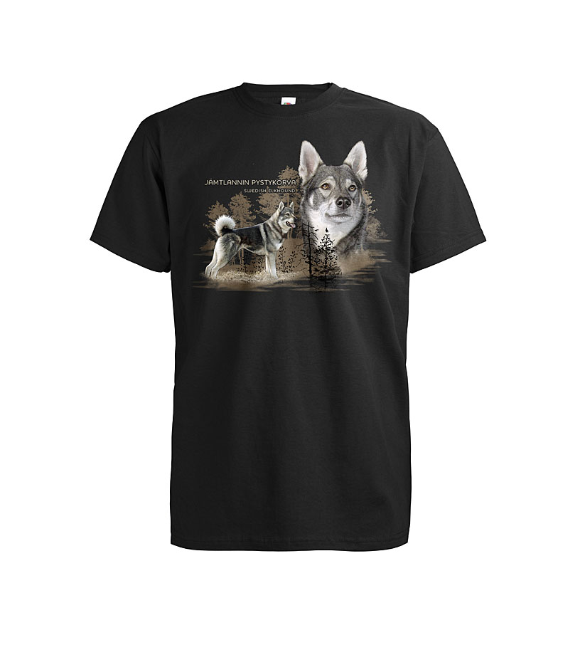 T-Shirt Jämthund Svart (Ny version)