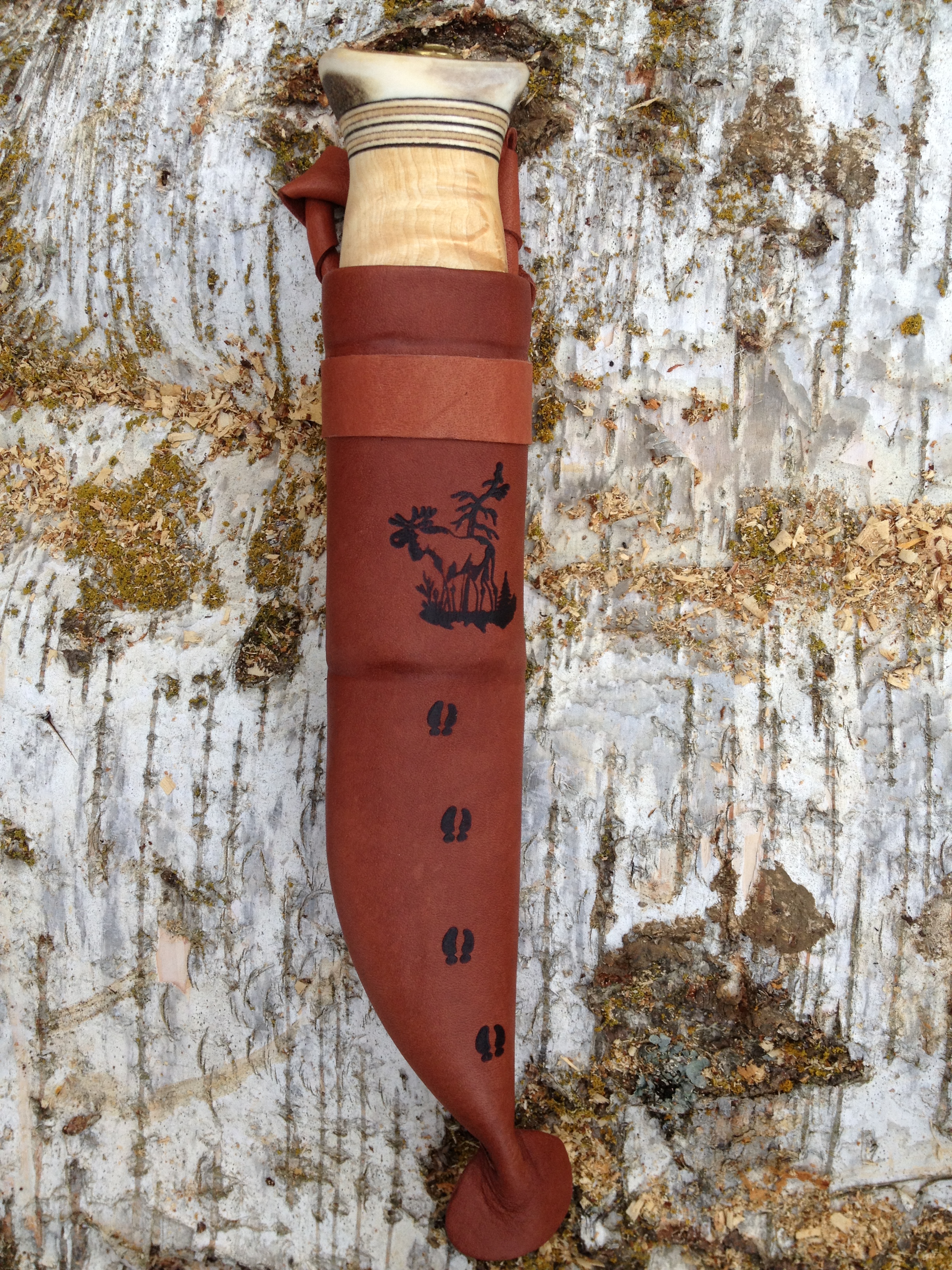 Kero Kniv Älgspår 9cm - 3