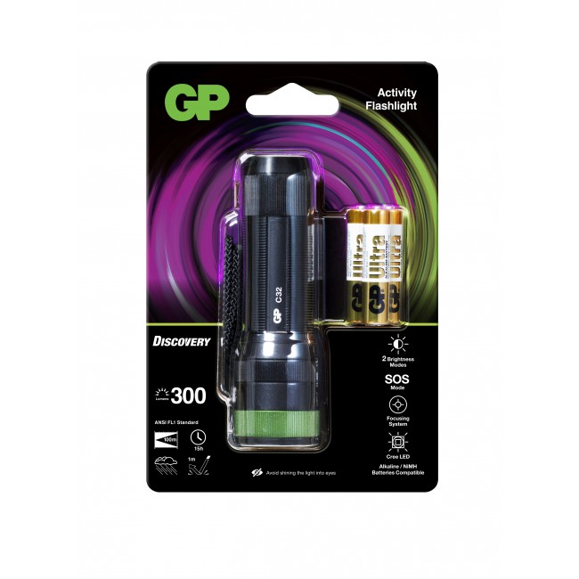 GP Ficklampa C32 250 Lumen 3xAAA - 4
