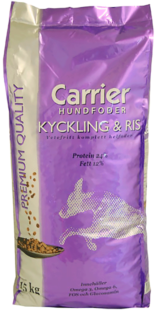 Carrier Kyckling & Ris 15kg