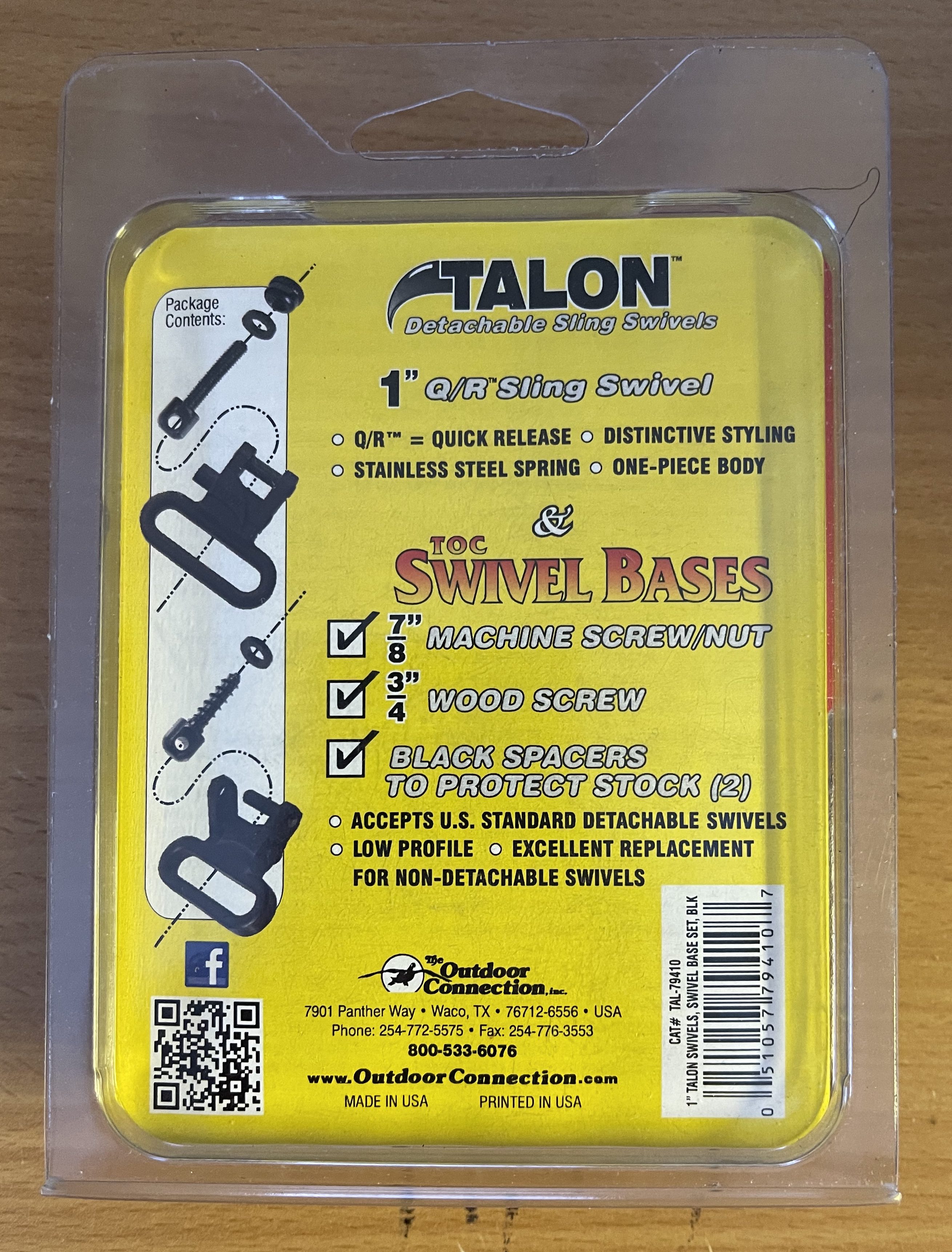Talon Q/R Sling Swivels & TOC Swivel Bases - 3