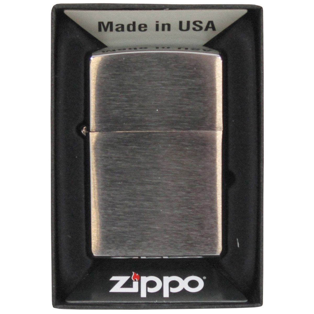 Zippo Tändare Brushed Chrome