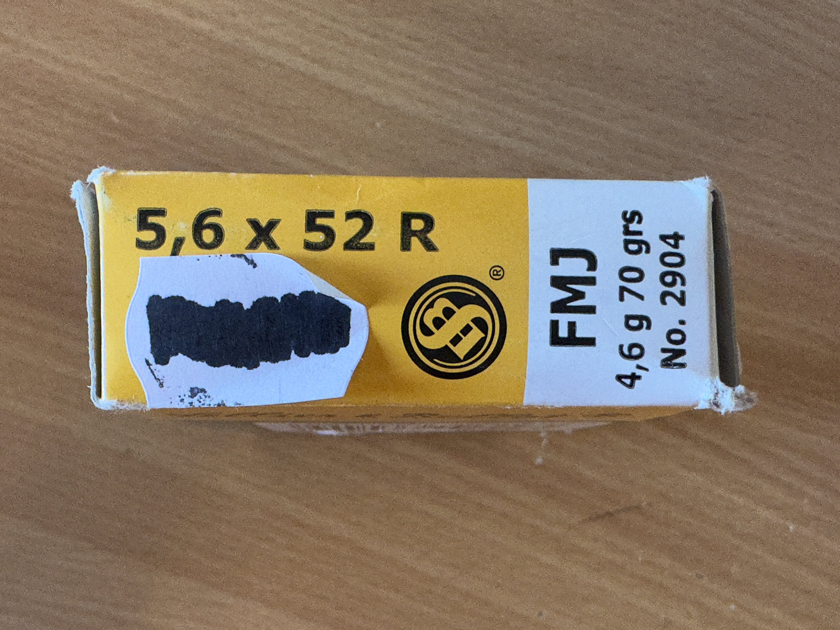 S&B 5,6x52R FMJ 4,6g - 2