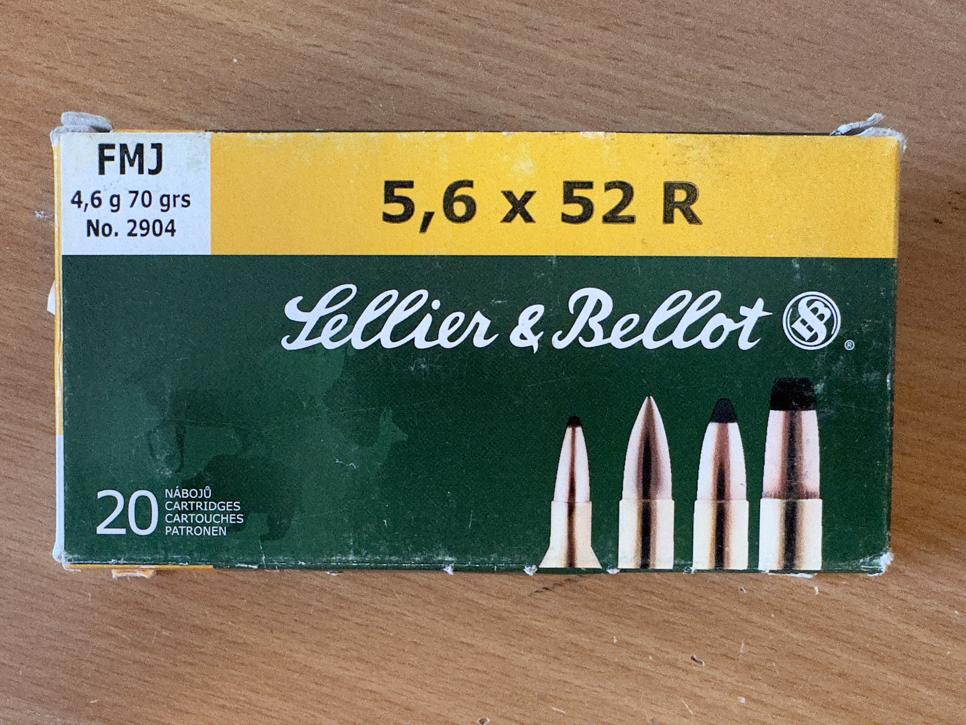 S&B 5,6x52R FMJ 4,6g