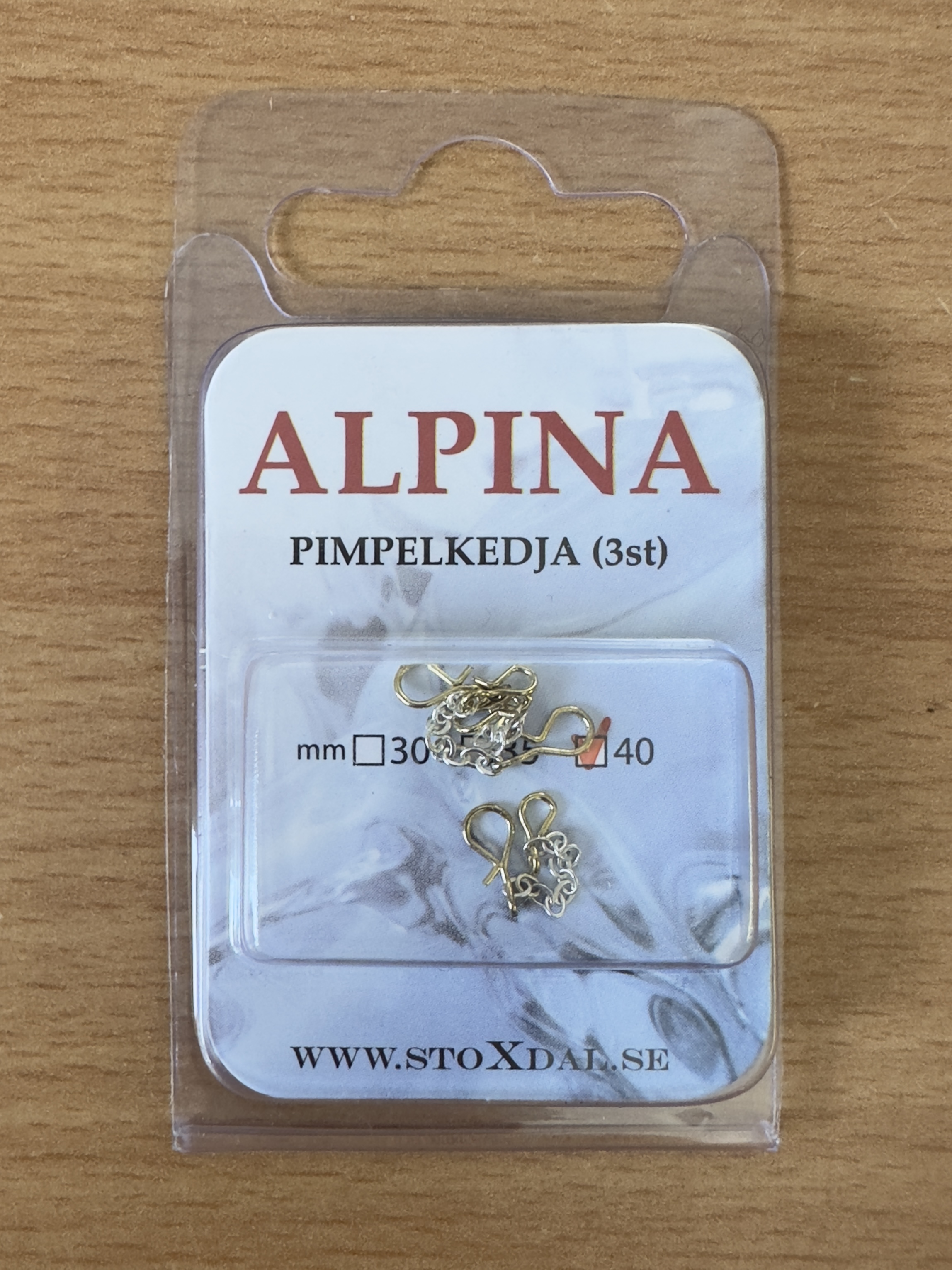 Alpina Pimpelkedja 40mm 3st