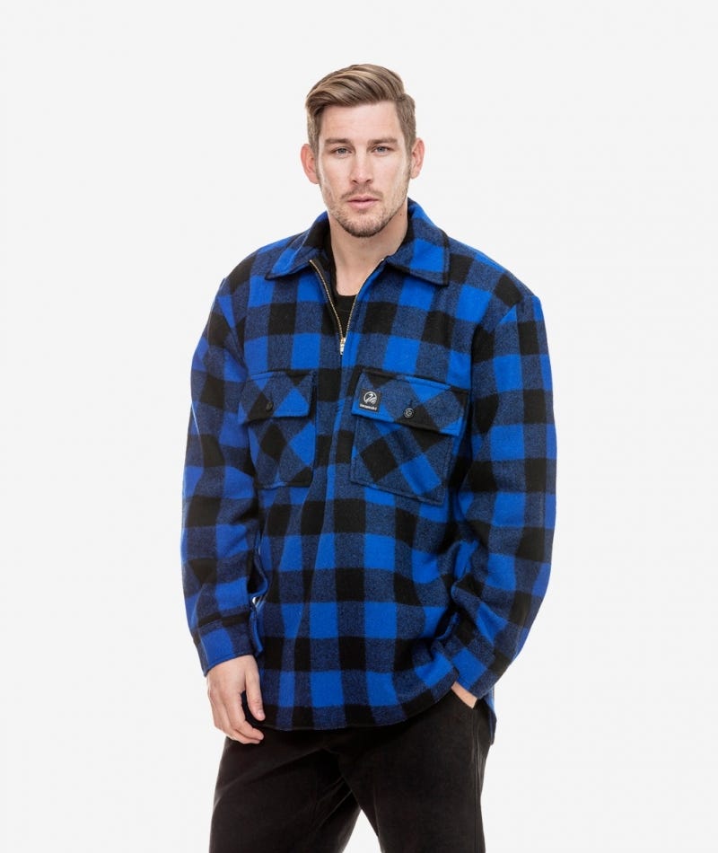Swanndri Ranger Bush Shirt Blå/svart - 2