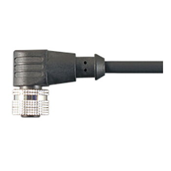 Givarkabel - M12 4-pol. vinklad honkontakt-  5 m PUR-kabel