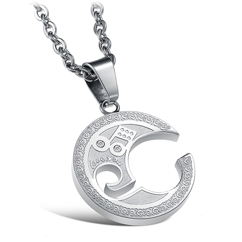 You are the perfect note in my life - Par Halsband med Cubic Zirconia (Set) - 2