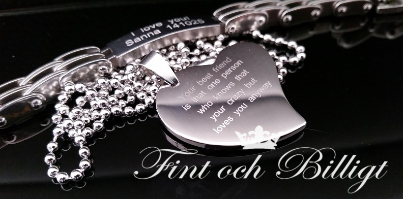DogTag Halsband - ID-Bricka Design Hjärta - Modern Heart Tag - 5
