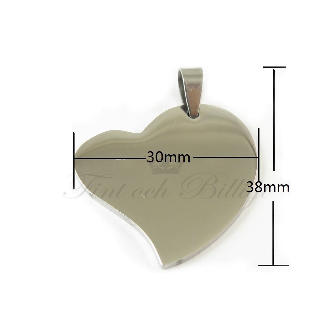 DogTag Halsband - ID-Bricka Design Hjärta - Modern Heart Tag - 4