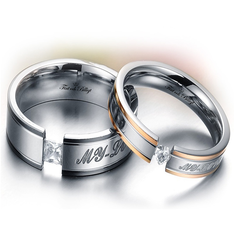 Ring - My Love - Parringar Roséguld Svart med Cubic Zirconia - 2