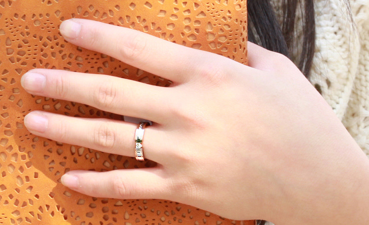 Ring - My Love - Parringar Roséguld Svart med Cubic Zirconia - 5