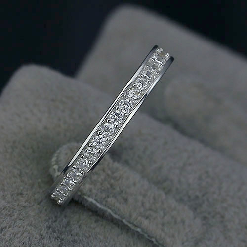 Silverring Eternity Elderflower - 925s CZ Diamanter Vit - 5