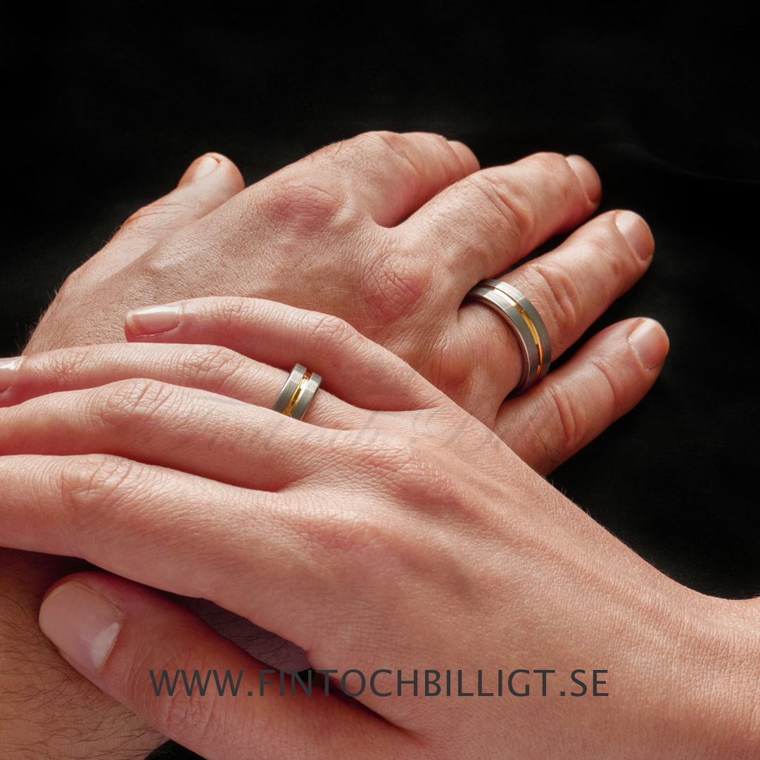 Ring - Goldpath - Tungsten Ring mat finish 18k guld indlæg - 4