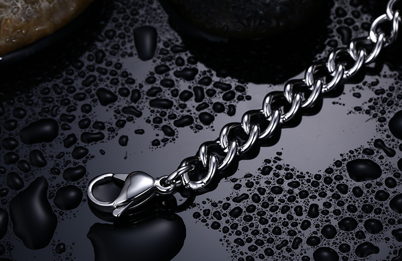 Armbånd Cuban Tag - ID armbånd 316L rustfrit stål 10mm*215mm - 5
