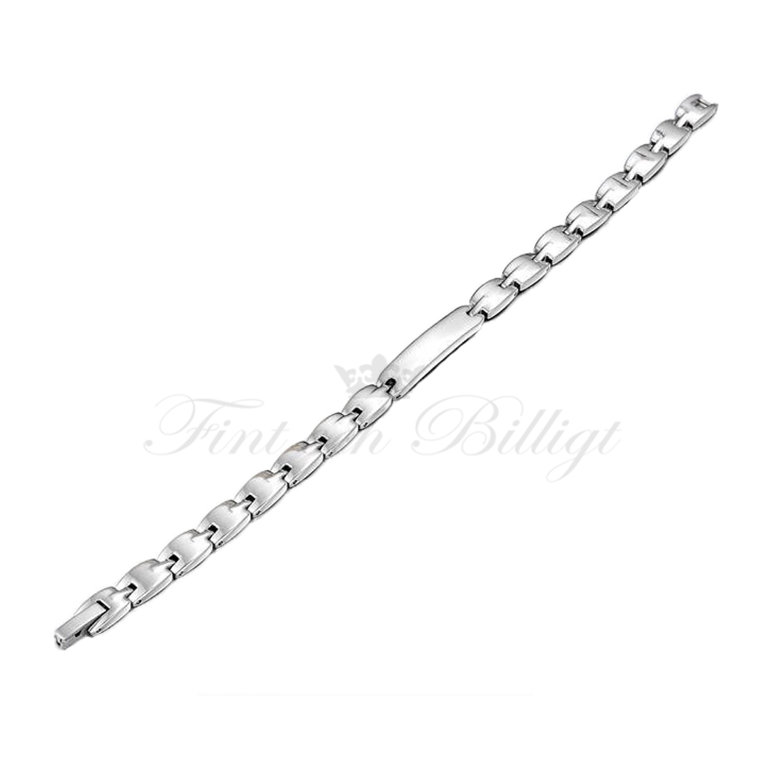 Next Level Energy Small - 316L magnetisk armbånd i rustfrit stål med energisten på indersiden 6mm*200mm - 4