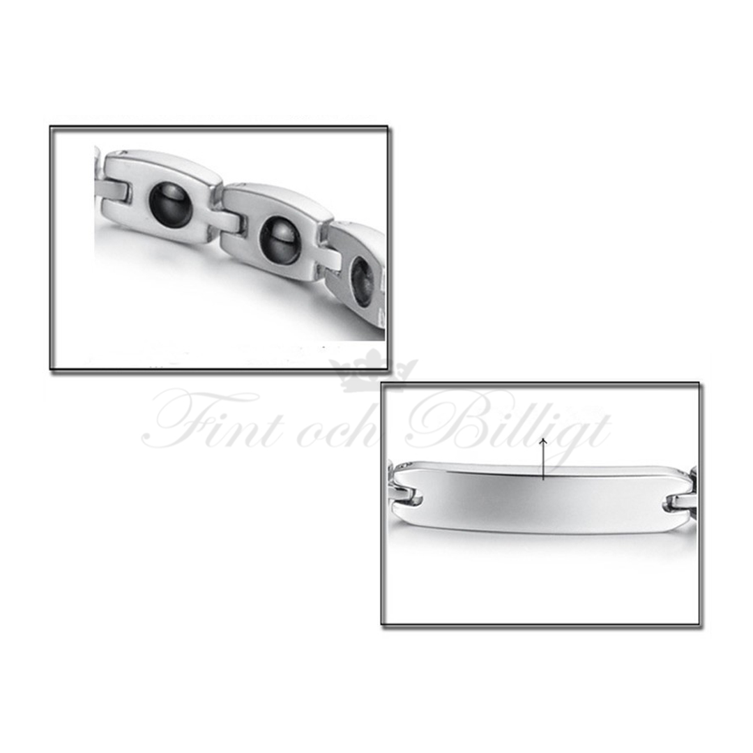 Magnetarmband - 316L Stål 8.5mm*205mm - Next Level Energy Big - 5