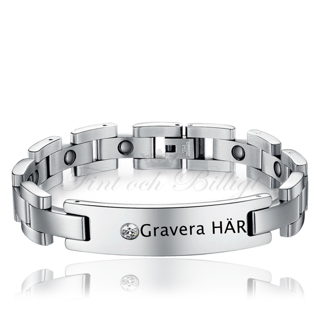 Magnetarmband - Cubic Zirconia 12mm*215mm - Sparkling Energy Big - 2