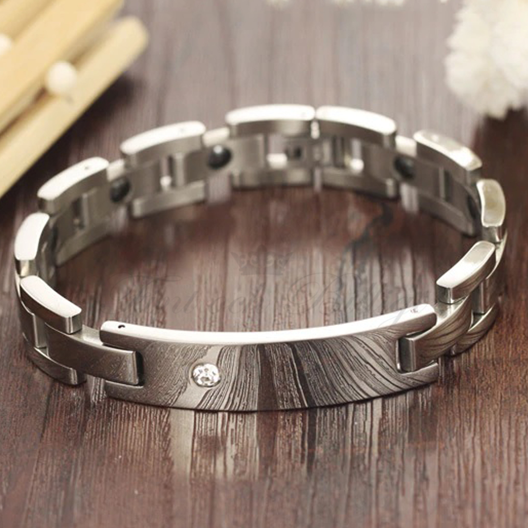 Magnetarmband - Cubic Zirconia 12mm*215mm - Sparkling Energy Big - 6