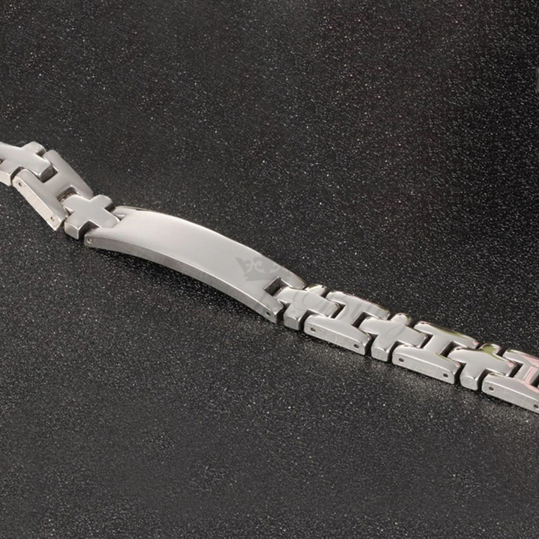 Crossfit Energy Small - Magnetic Bracelet with Energy Stones on the Inside 8.5mm 316L - 4