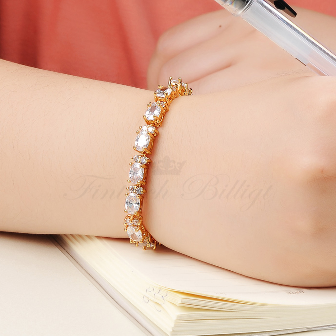 Tennis Bracelet Exquisite In Love - 18k Gold Plated AAA Zircon - 6