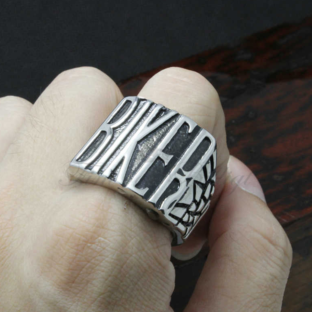Punk Ring - Massive MC Biker Ring 316L - Biker - 6