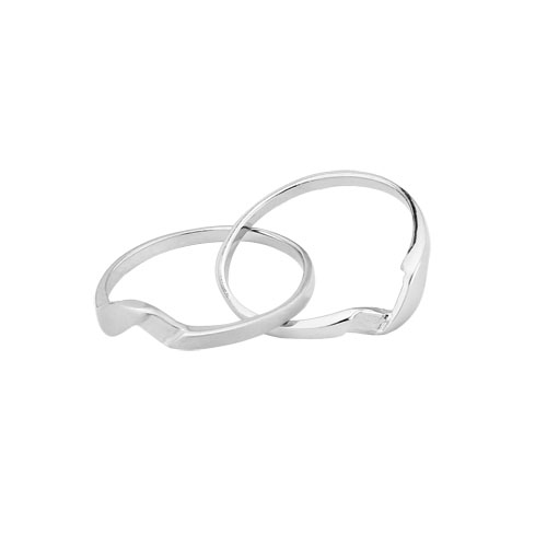 Silverring Allians - 925s  Silver Stilig Allians Ring - 2