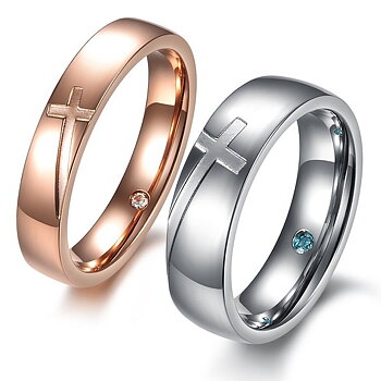 Cross Energy - Cross Pairing Ringe 316L med energisten