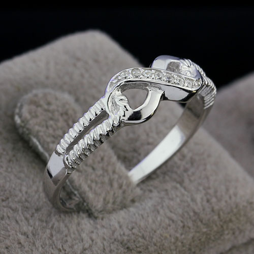 Infinity Heaven - 925s sølvring Infinity Zirconia Stones Hvid - 3