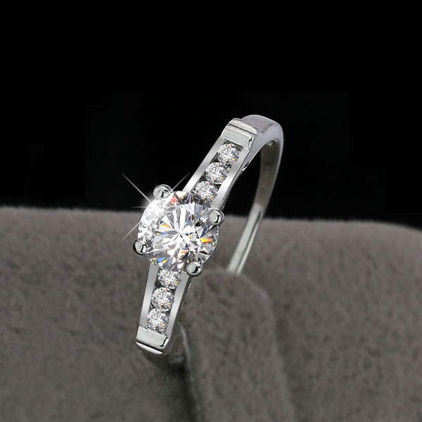Heaven - Heavenly 925s sølvring (sæt) med rundskårne cubic zirconia - 4