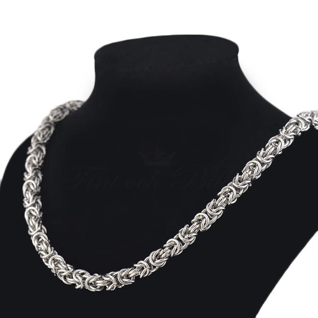 Kings Link - Byzantine Chain Necklace 6 mm in Premium Stainless Steel - 2
