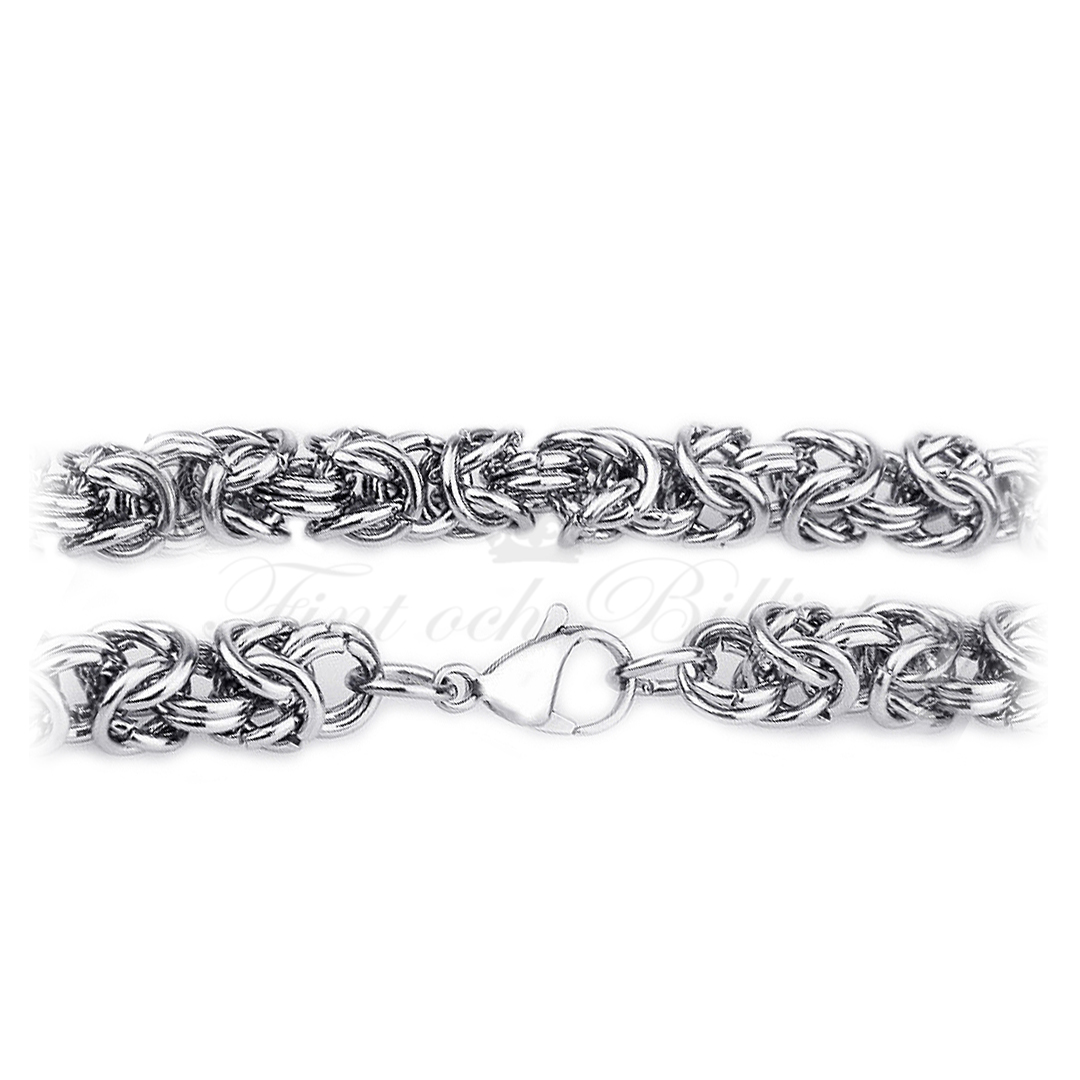 Kings Link - Byzantine Chain Necklace 6 mm in Premium Stainless Steel - 3