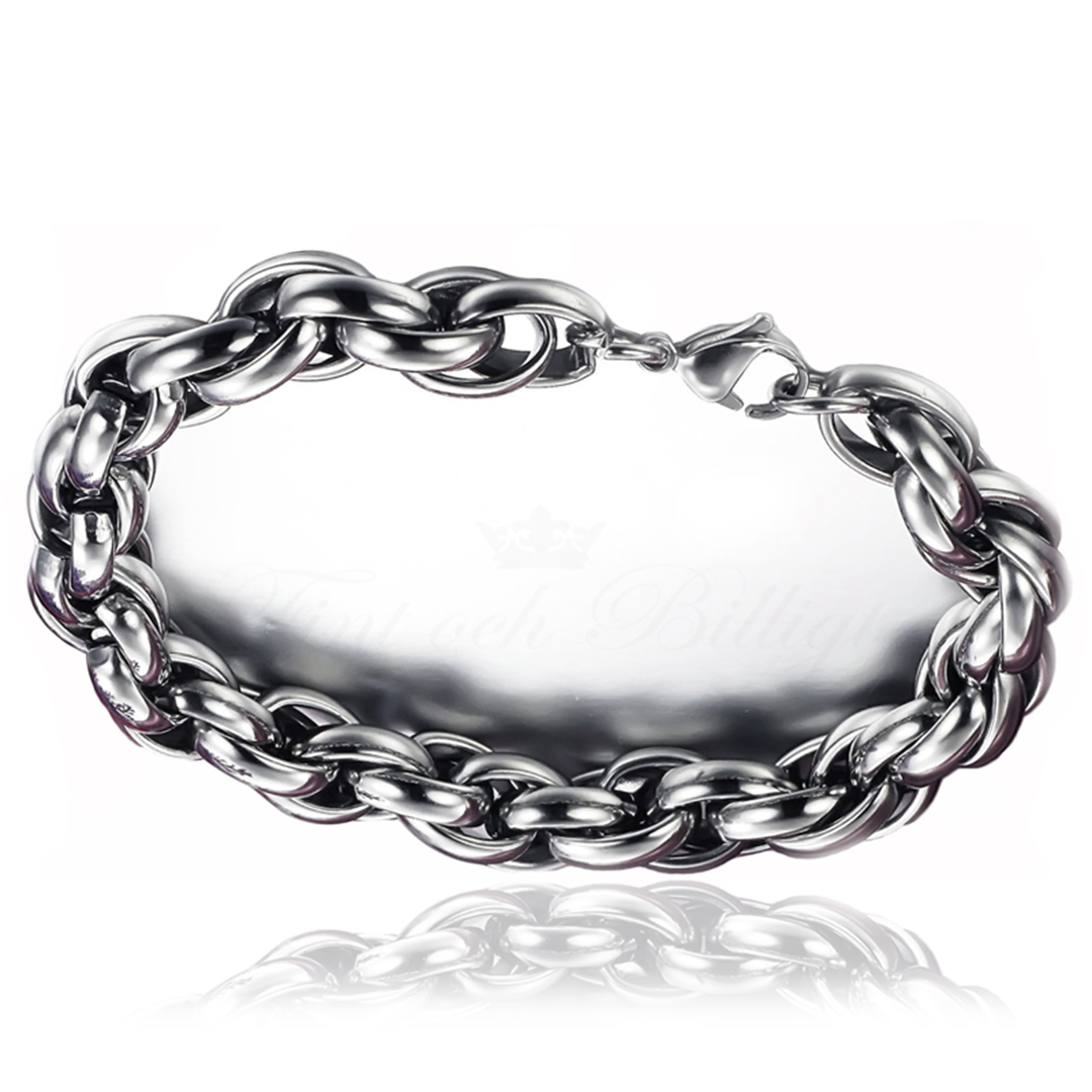 Elegant curb chain bracelet for men and women 6mm
