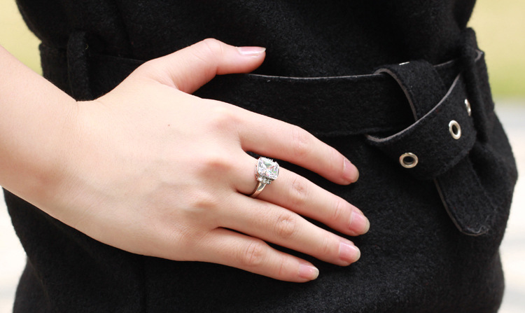 Lækker Fashion Titanium ring med cubic zirconia - 2