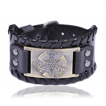 Armband - Kolovrat Sun Wheel - Vikingarmband Slavisk Solsymbol