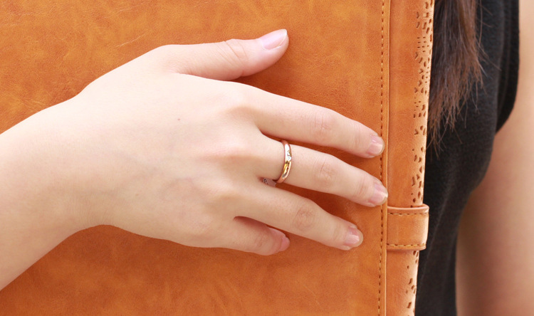 "SIMPLE BEAUTY ROSÉ" 18K ROSEGOLD 316L MED CUBIC ZIRCONIA - 5