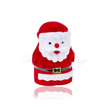 Happy Santa - Smyckesask Glad Jultomte med Plats för 1st. Ring eller Örhängen 42x48x70