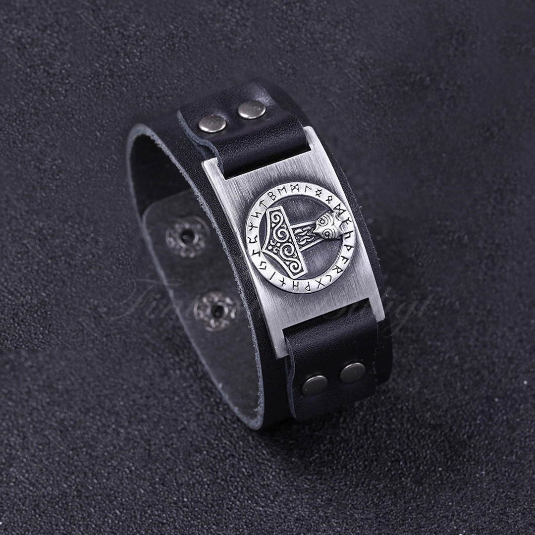 Bracelet - Thor's Hammer Viking Rune - Viking Thor's Hammer Futhark - 3