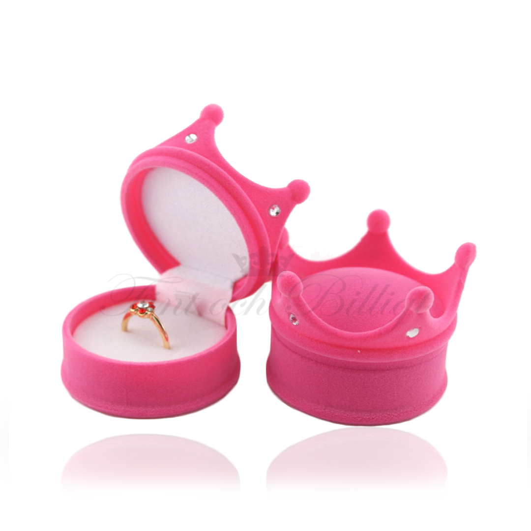 Crown of Roses - Rosa Smyckesask Krona i Sammet - 2