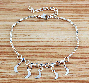  *Moon* Mode Fotlänk med Cubic Zirconia