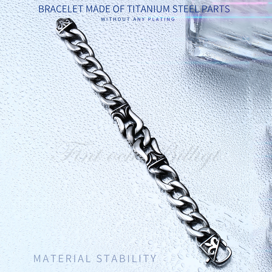 Boneless – Viking Bracelet with Norse Symbols 15mm - 3