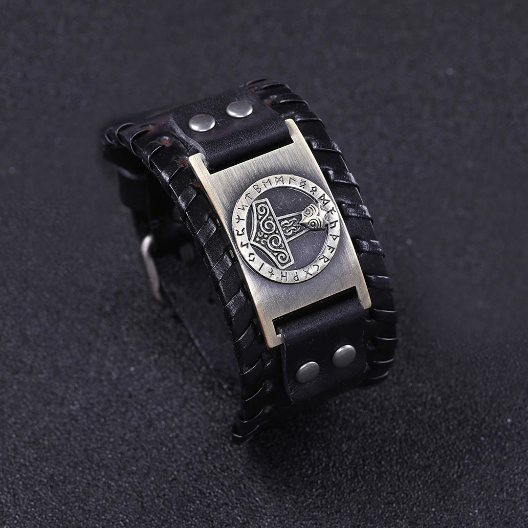 Armbånd Thor's Hammer Viking Rune - Viking Thor's Hammer Futhark (Flere valg) - 6