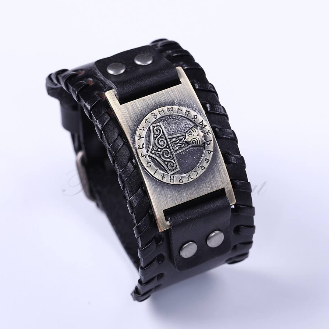 Armbånd Thor's Hammer Viking Rune - Viking Thor's Hammer Futhark (Flere valg) - 7