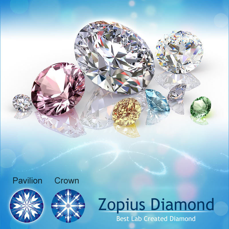 Livets hjerte - 925s sølvring (sæt) med 1CT Princess Cut Zopius-diamant - 8