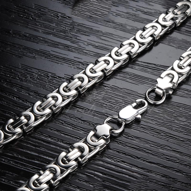 Kejsar Steel Flat - Kejsar necklace 316L Stainless Steel 53g 6mm*560mm - 2