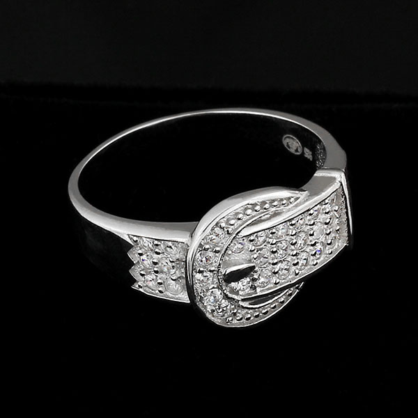 Läcker Design 925s Silver Ring med Cucic Zirconia - 2