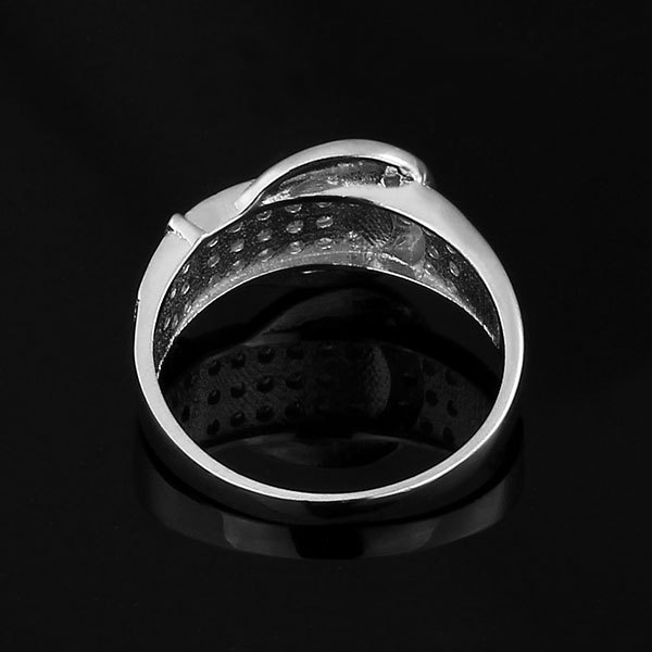 Läcker Design 925s Silver Ring med Cucic Zirconia - 4