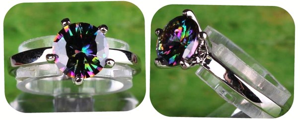 Elegant Lady Silverpläterad med Flerfärgad Cubic Zirconia - 2