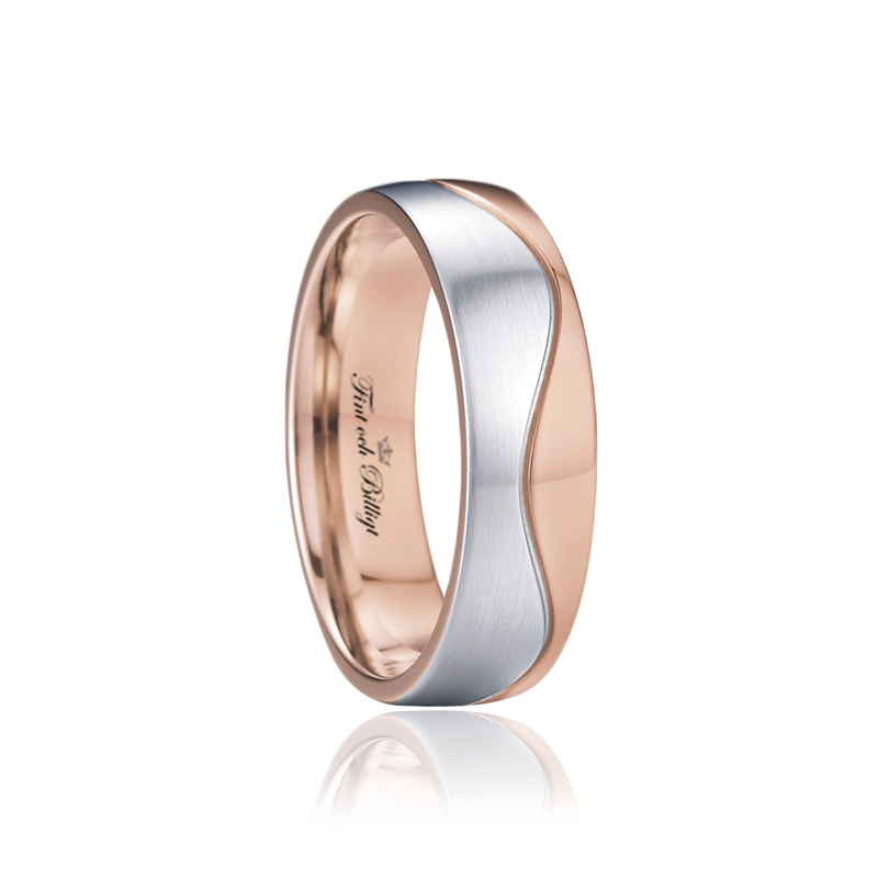 Amore Rosé - 18K roseforgyldt forlovelsesring med eller uden cubic zirconia sten 316L - 2